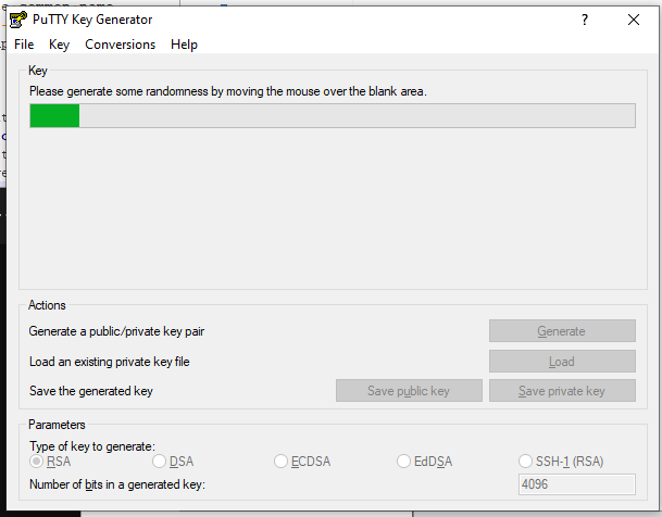 putty key gen